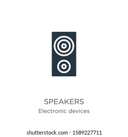 Speakers icon vector. Trendy flat speakers icon from electronic devices collection isolated on white background. Vector illustration can be used for web and mobile graphic design, logo, eps10