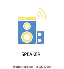 speakers icon. vector.Editable stroke.linear style sign for use web design,logo.Symbol illustration.