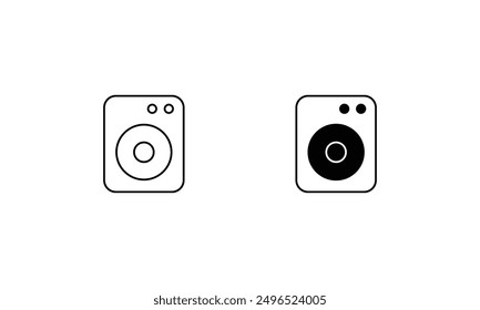 Conjunto de iconos de altavoces Vector ilustración de stock