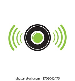 speakers illustration icon logo vector