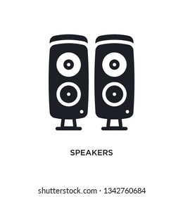 speakers isolated icon. simple element illustration from electronic devices concept icons. 