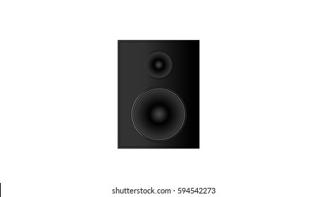 Speakers isolated on white background vector image