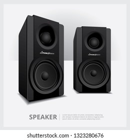Speakers isolated vector illustration