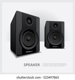 Speakers isolated vector illustration