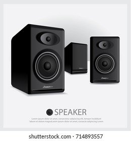 Speakers isolated vector illustration