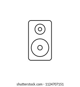 speakers line. Element of computer parts for mobile concept and web apps illustration. Thin line icon for website design and development, app development. Premium icon on white background