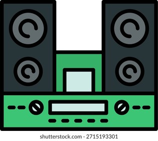 Altavoces Nuevo diseño creativo del icono del Vector