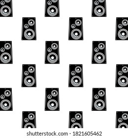 altavoces sonido dispositivos patrón de sonido fondo ilustración vectorial
