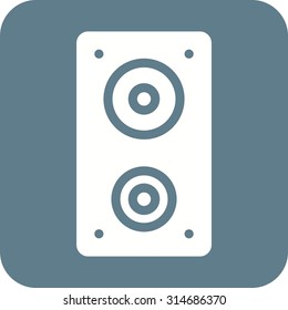 Speakers, sound, audio icon vector image.Can also be used for home electronics and appliances. Suitable for mobile apps, web apps and print media.