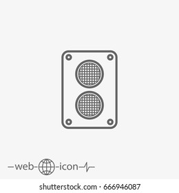 speakers sound vector icon