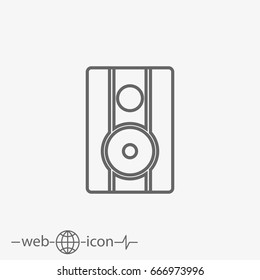 speakers sound vector icon