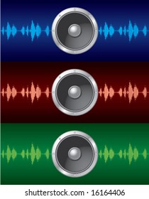 Speakers. Vector element for design.