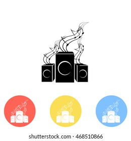 Speakers vector icon