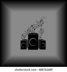 Speakers vector icon