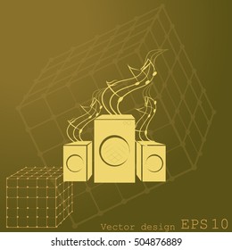 Speakers vector icon