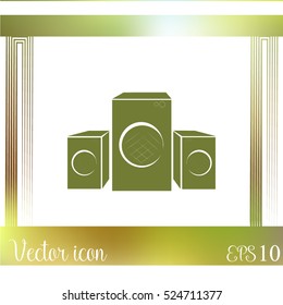 Speakers vector icon