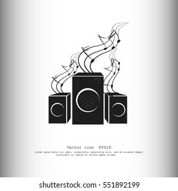 Speakers vector icon