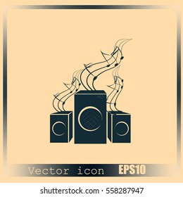 Speakers vector icon