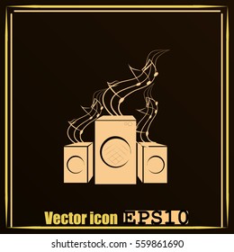 Speakers vector icon