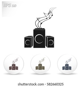 Speakers vector icon