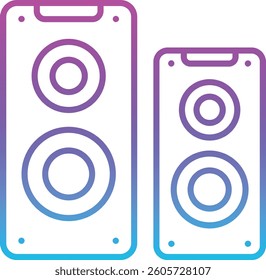 Speakers vector icon. Can be used for printing, mobile and web applications.