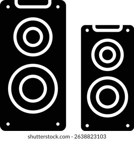 Speakers vector icon. Can be used for printing, mobile and web applications.