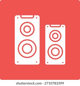 Icono de Vector de altavoces. Se puede utilizar para aplicaciones de impresión, móviles y de Web.