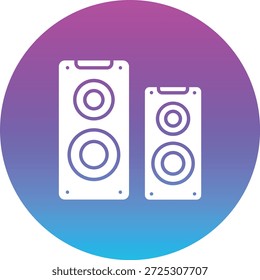 Icono de Vector de altavoces. Se puede utilizar para aplicaciones de impresión, móviles y de Web.