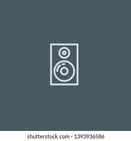Speakers vector icon. Speakers concept stroke symbol design. Thin graphic elements vector illustration, outline pattern for your web site design, logo, UI. EPS 10.