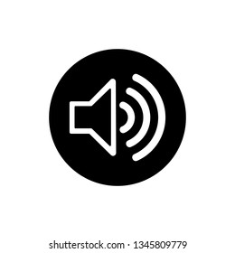 Speakers vector icon isolated on white background