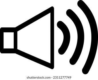 Speakers vector icon. symbol for computer and mobile vector website. Replaceable vector design.