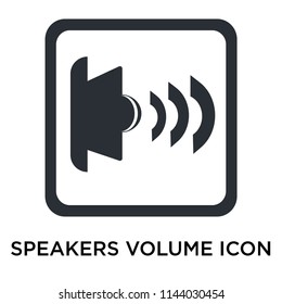Speakers Volume icon vector isolated on white background for your web and mobile app design, Speakers Volume logo concept