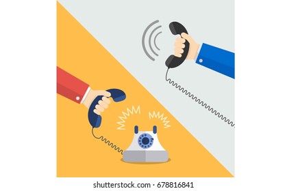 Speaking by telephone