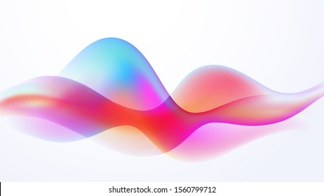 Speaking Colorful motion sound wave illustration vector background