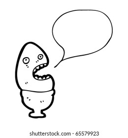 speaking egg cartoon