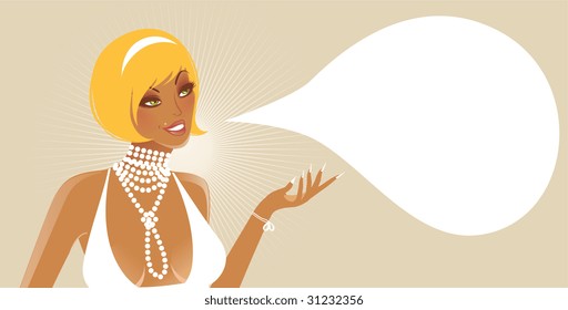 Speaking girl