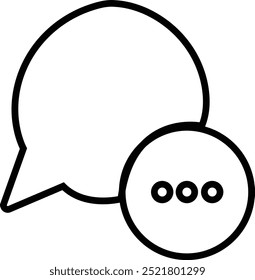 Speaking icon. Communication icons vector graphic design element. Containing discussion, speech bubble, talking, consultation and conversation vectors, isolated on transparent background, for mobile.