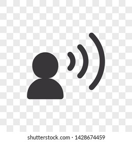 Speaking Icon Vector Simple Speaking Sign: เวกเตอร์สต็อก (ปลอดค่า ...