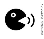 Speaking Icon Vector Symbol Design Illustration