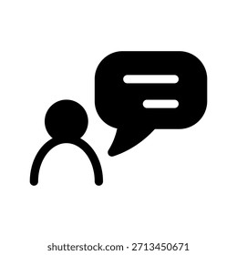 Ilustración de diseño de símbolo de Vector de icono de habla