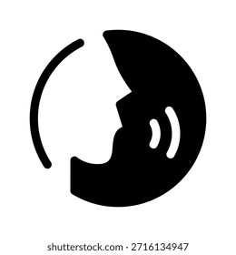 Vektorsymbol-Entwurfsgrafik mit Sprechsymbol