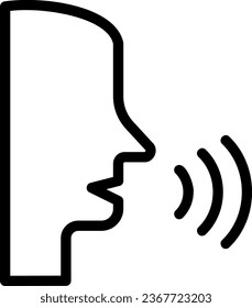 vector de ilustración de línea de habla