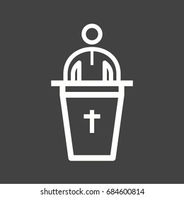 Speaking on Funeral