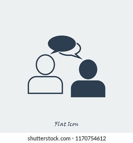 speaking of people, the chat icon stock vector illustration