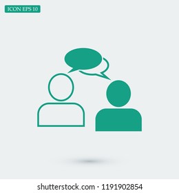 speaking of people, the chat icon stock vector illustration