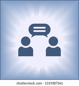speaking of people, the chat icon stock vector illustration