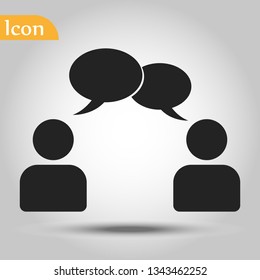 speaking of people, the chat icon stock vector illustration eps10