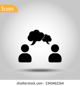 speaking of people, the chat icon stock vector illustration eps10