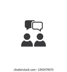 speaking of people, the chat icon stock vector illustration - Vector