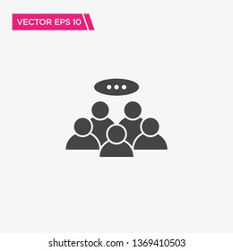 Speaking People Icon Design, Vector EPS10
